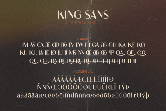 King Font font preview - 6