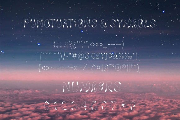 Liquid Alien Font PNG with transparent background - Preview 4