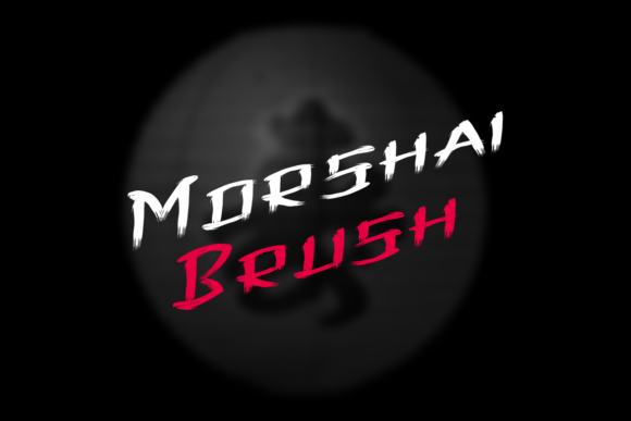 Morshai Brush Font PNG with transparent background - Preview 2