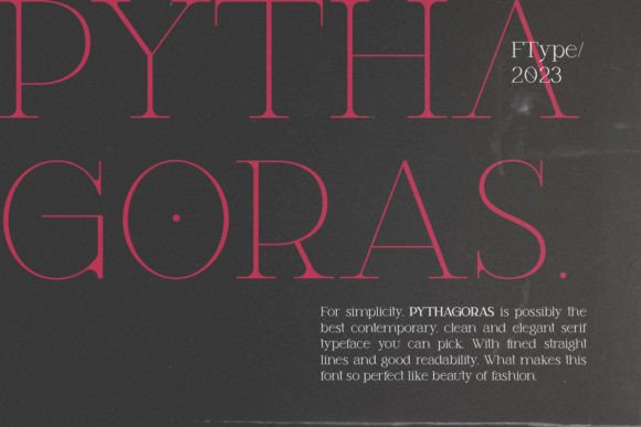 Pythagoras  Font PNG with transparent background - Preview 1
