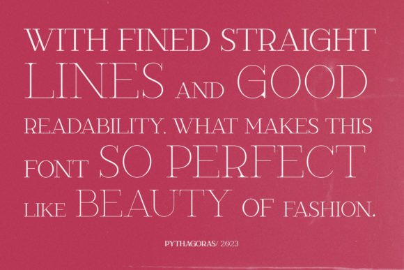 Pythagoras  Font PNG with transparent background - Preview 4