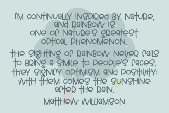 Rainbow Wishes Font PNG with transparent background - Preview 1