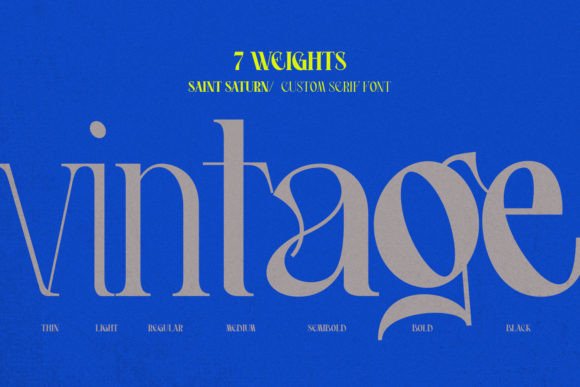 Saint Saturn  Font PNG with transparent background - Preview 1