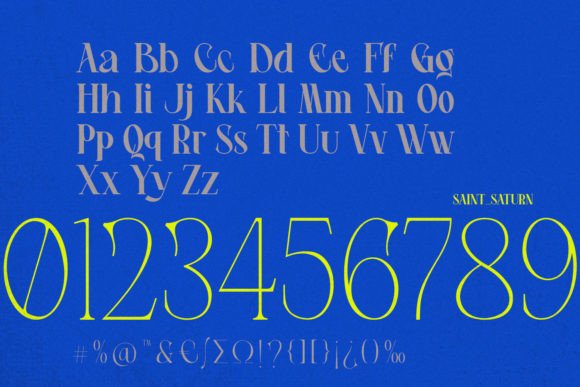 Saint Saturn  Font PNG with transparent background - Preview 4