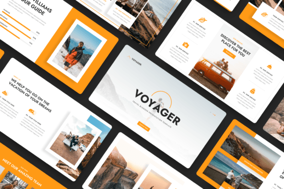 Voyager - Travel Blogger Google Slide