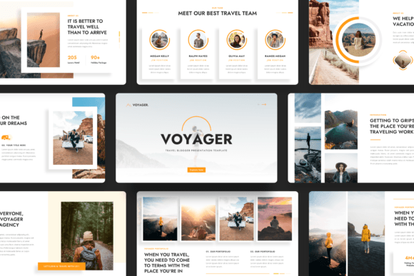 Voyager - Travel Blogger PowerPoint