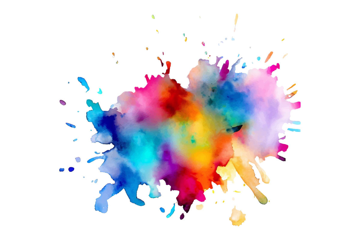 Abstract Ink Paint Splatter Brush Stroke Graphic by pixeness · Creative ...