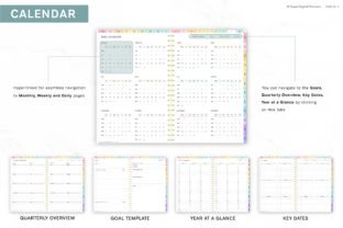 All in One Digital Planner " Rainbow " Graphic by SuperDigitalPlanners ...