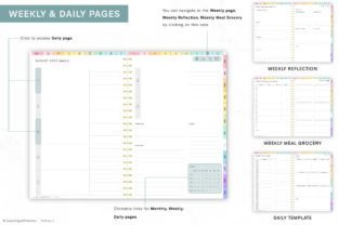 All in One Digital Planner " Rainbow " Graphic by SuperDigitalPlanners ...