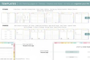 All in One Digital Planner " Rainbow " Graphic by SuperDigitalPlanners ...