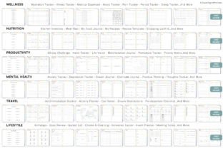 All in One Digital Planner " Rainbow " Graphic by SuperDigitalPlanners ...