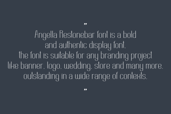 Angella Restonebar Font - Preview 6