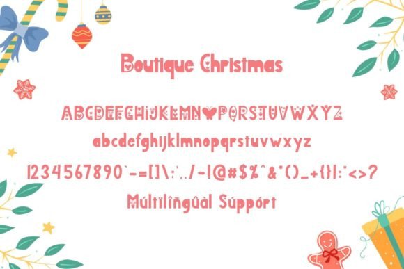 Boutique Christmas Font - Preview 5
