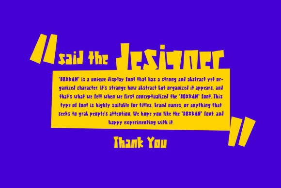 Boxkan Font - Preview 4