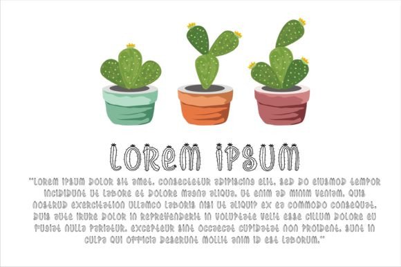 Cactus Plants Font - Preview 3