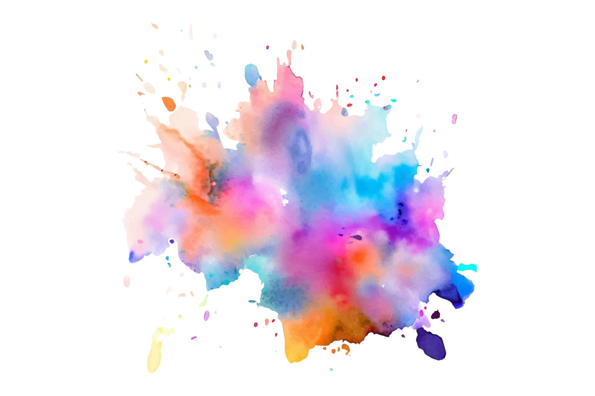 Colorful Paint Ink Splash Background Graphic by pixeness · Creative Fabrica