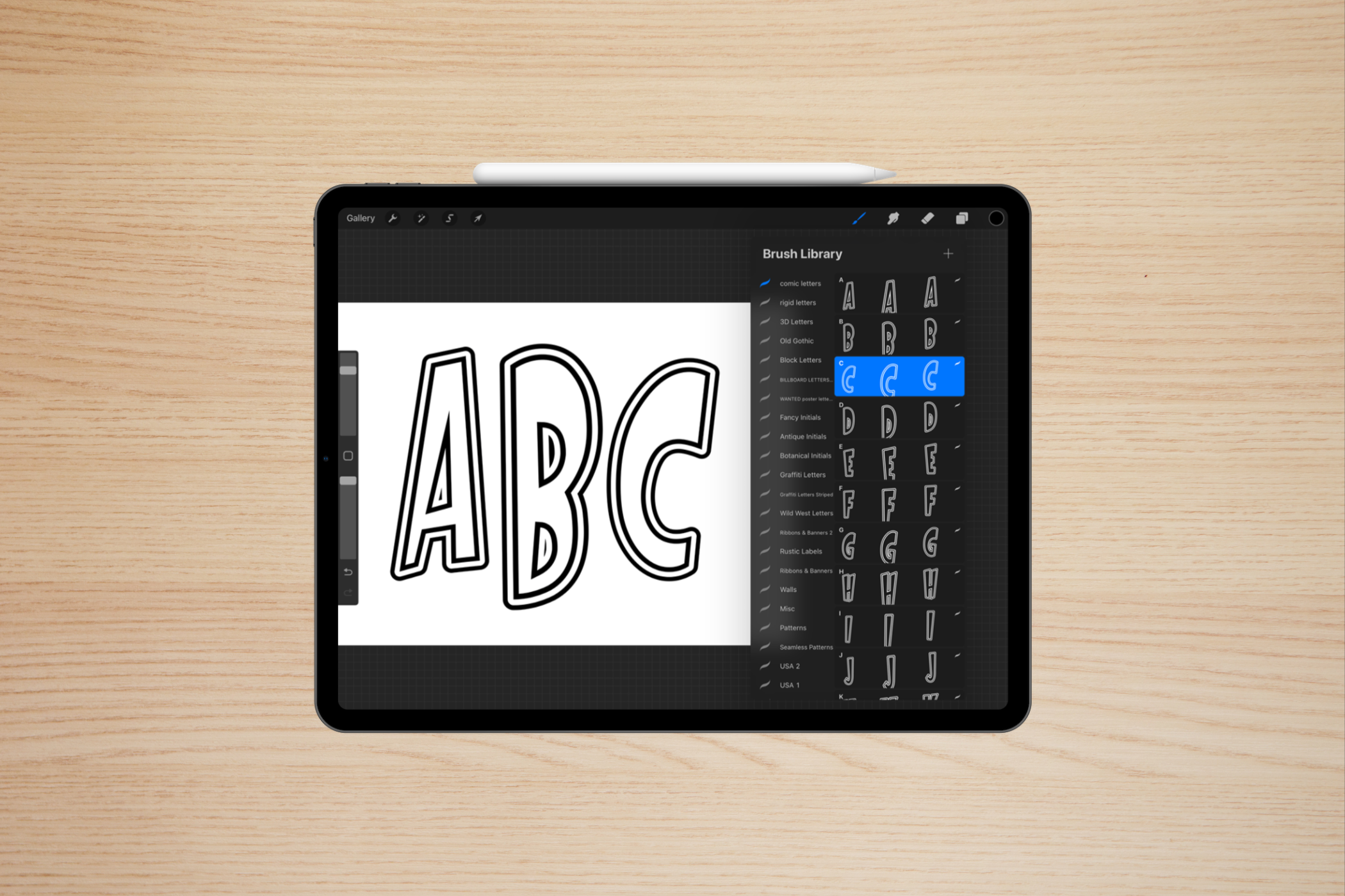Comic Letter Stamps for Procreate - photo 2