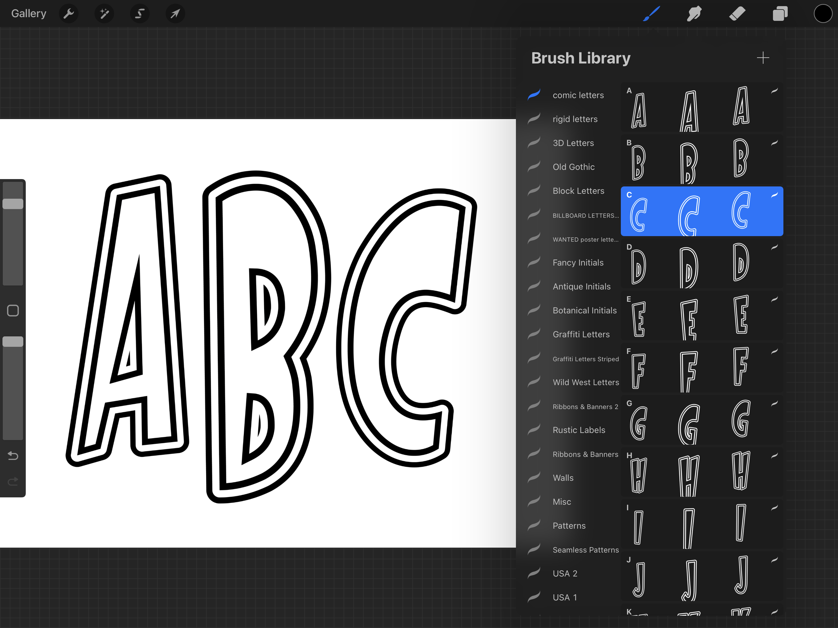 Comic Letter Stamps for Procreate - photo 3