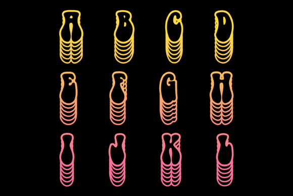 Extra Groovy Font PNG with transparent background - Preview 1