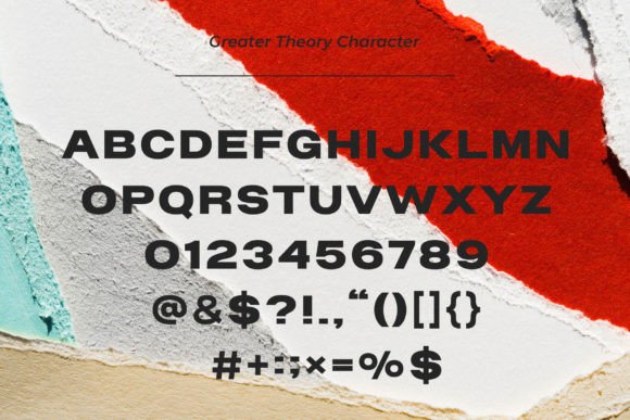 Greater Theory Font - Preview 4
