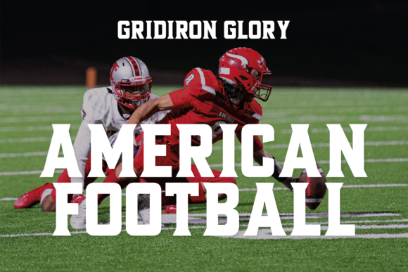 Gridiron Glory Font PNG with transparent background - Preview 2
