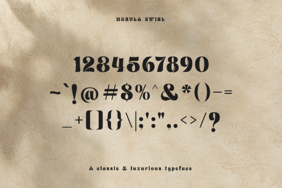 Nebula Swirl Font PNG with transparent background - Preview 5
