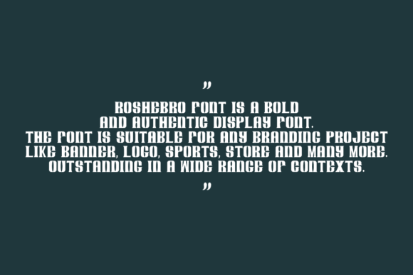 Roshebro Font PNG with transparent background - Preview 4