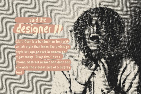Slurp over Font font preview - 4
