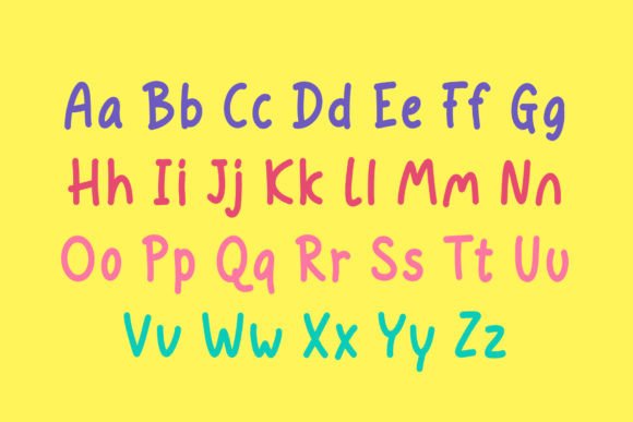 Smart Kids a Playful Written Font PNG with transparent background - Preview 2
