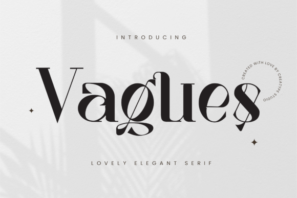 Vagues Elegant Font by CreatypeStudio · Creative Fabrica font preview