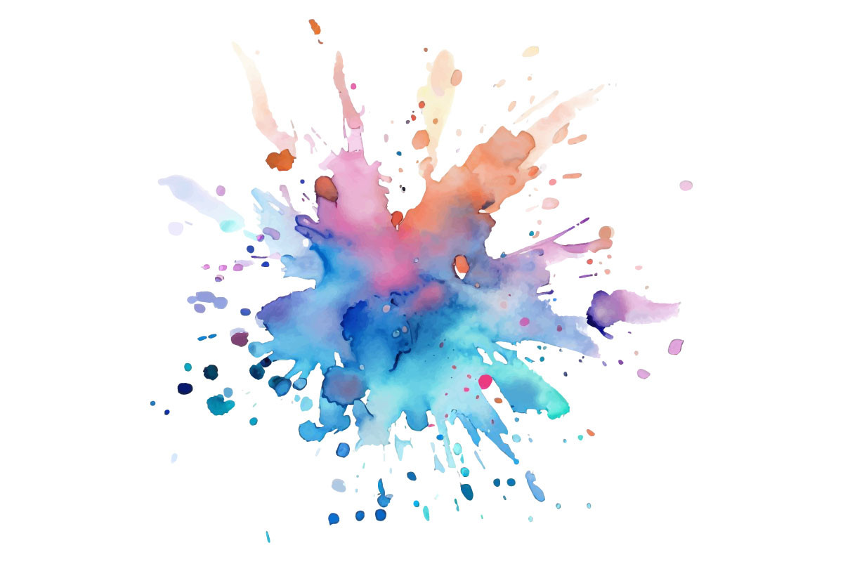 Watercolor Paint Ink Splash Background Graphic by pixeness · Creative ...