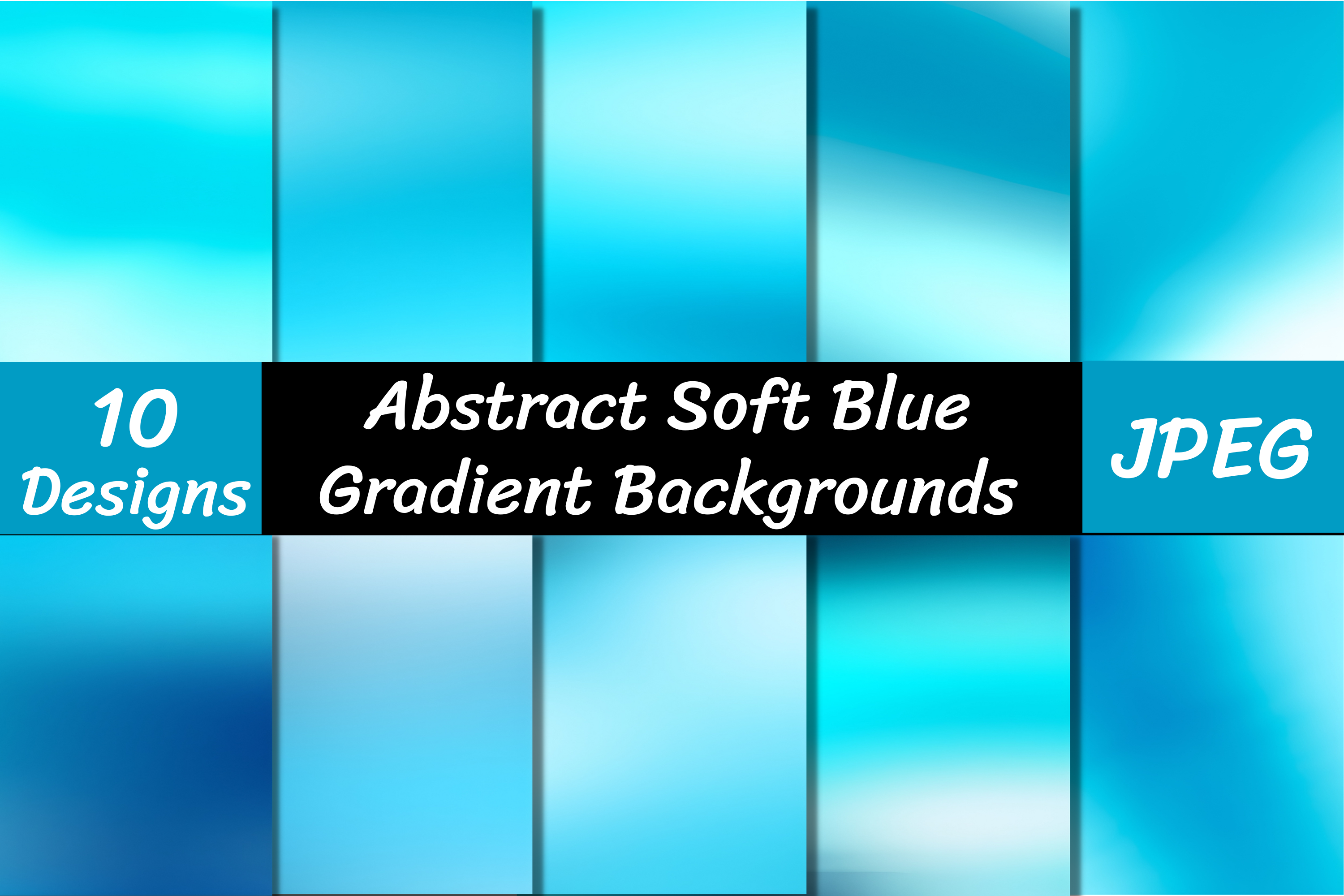 Abstract Soft Blue Gradient Backgrounds Graphic by VYCstore · Creative ...