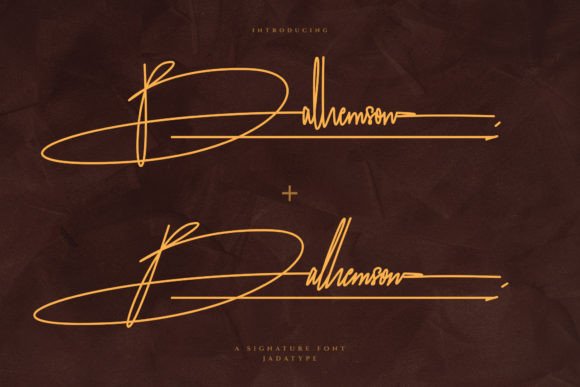 Balhemson Font - Preview 1