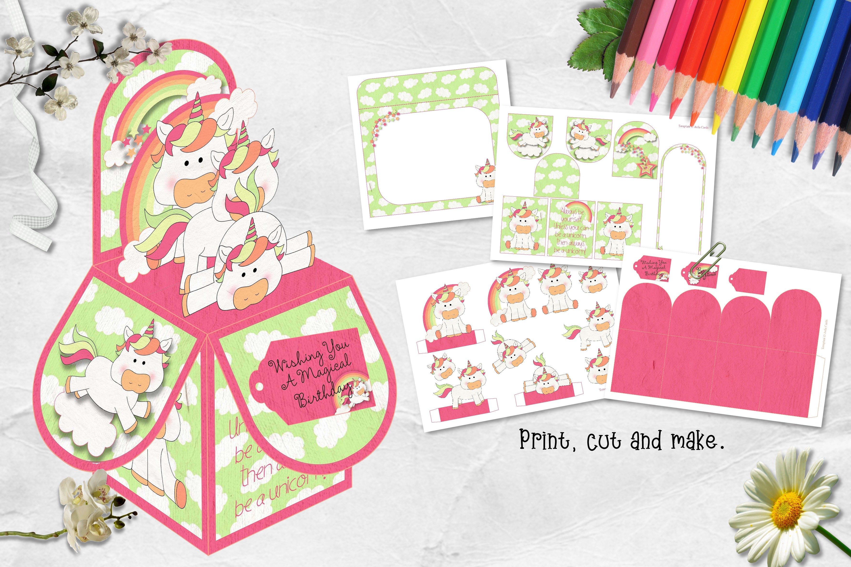 Believe in Yourself Pop Up Box Card