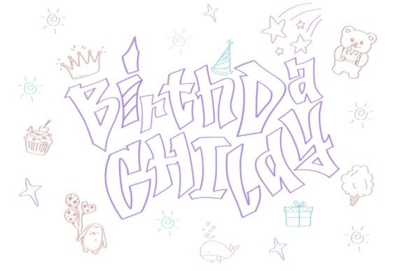 Birthday Child Font - Preview 5