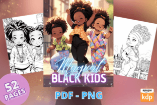 Black Kids Coloring Book Graphic by Sahad Stavros Studio · Creative Fabrica