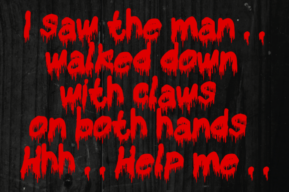 Bloody Horror Font - Preview 2