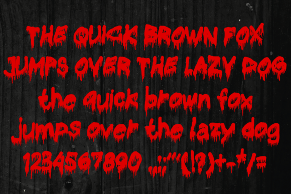 Bloody Horror Font - Preview 3
