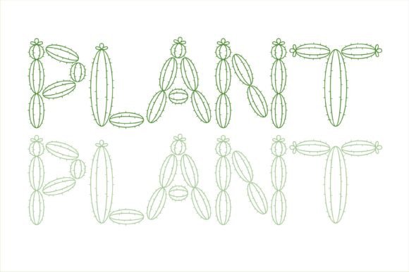 Cactus Tree Font - Preview 1