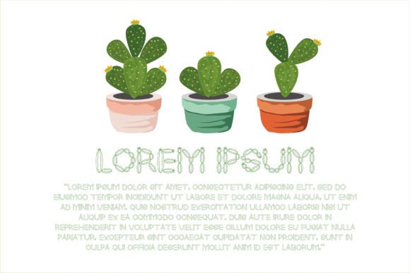 Cactus Tree Font - Preview 2