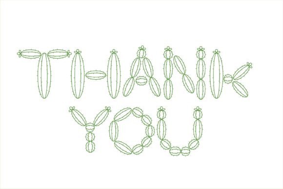 Cactus Tree Font - Preview 4