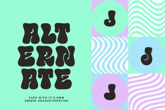 Funky Choky Font PNG with transparent background - Preview 3