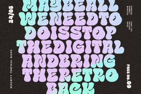 Funky Choky Font PNG with transparent background - Preview 6