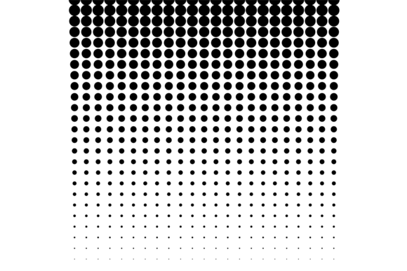 Halftone Fade Gradient. Vertical Dot Pat