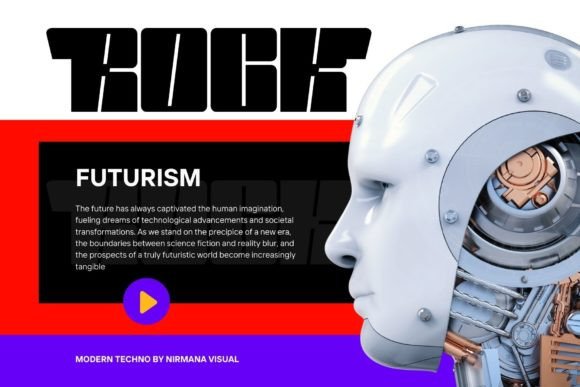 Modern Techno Font PNG with transparent background - Preview 6