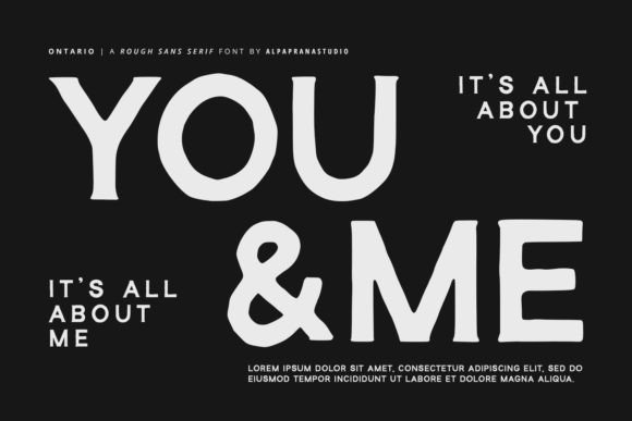 Ontario Font font preview - 1