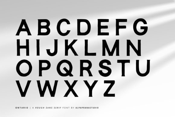 Ontario Font font preview - 6
