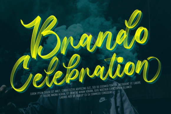 Raskala Brenda Font PNG with transparent background - Preview 3
