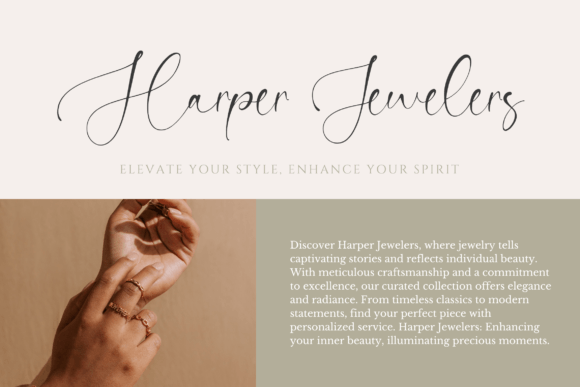 Roselyne Font PNG with transparent background - Preview 3