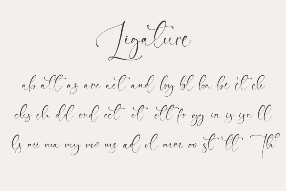Roselyne Font PNG with transparent background - Preview 6